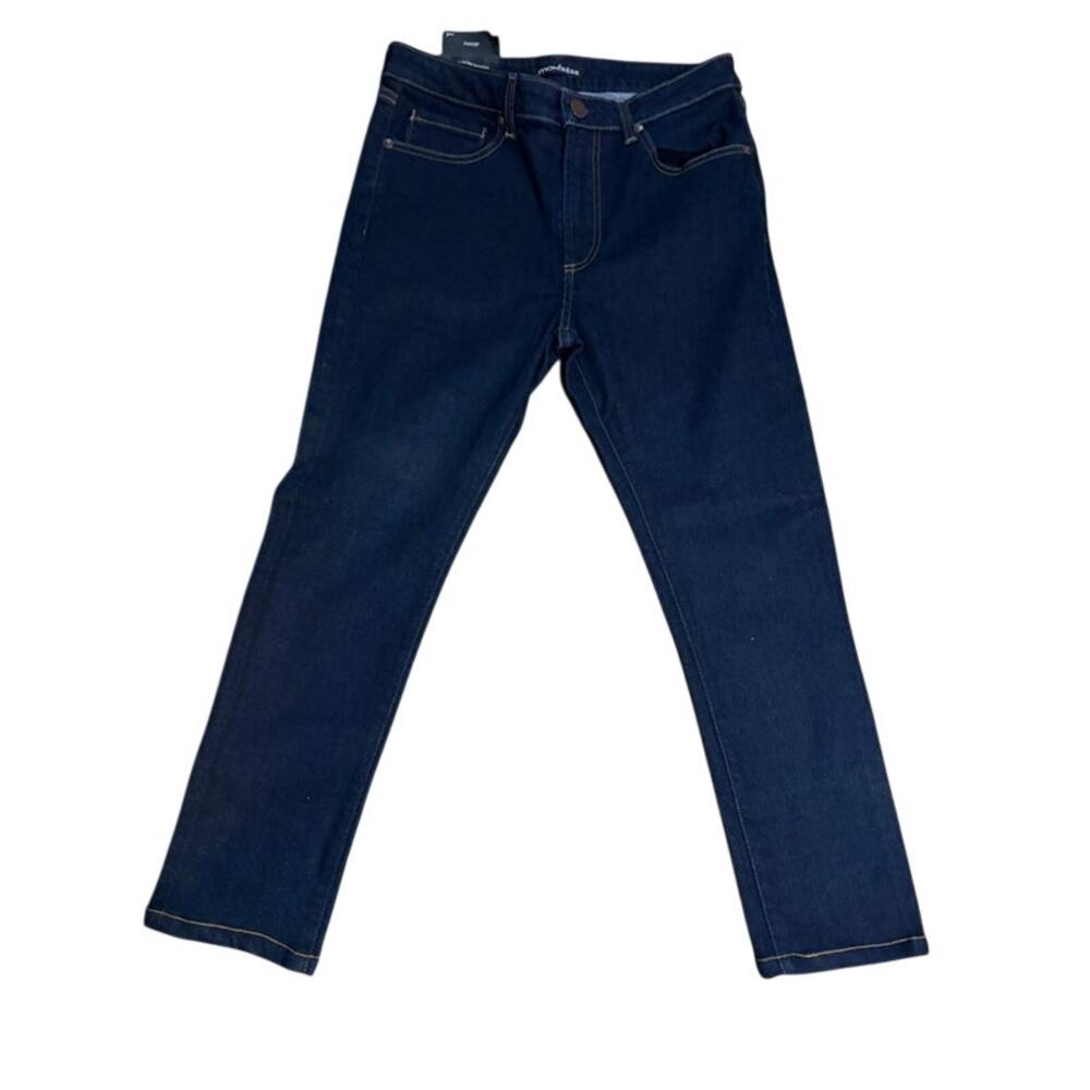 MONFRERE Greyson Skinny Jeans Mens 32 Dark Indigo Denim Made USA NWT